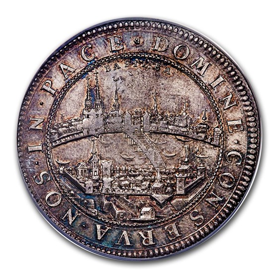 (c. 1710) Switzerland Cantons Basel Silver 2 Thaler AU-58 NGC (c. 1710) Switzerland Cantons Basel Silver 2 Thaler AU-58 NGC